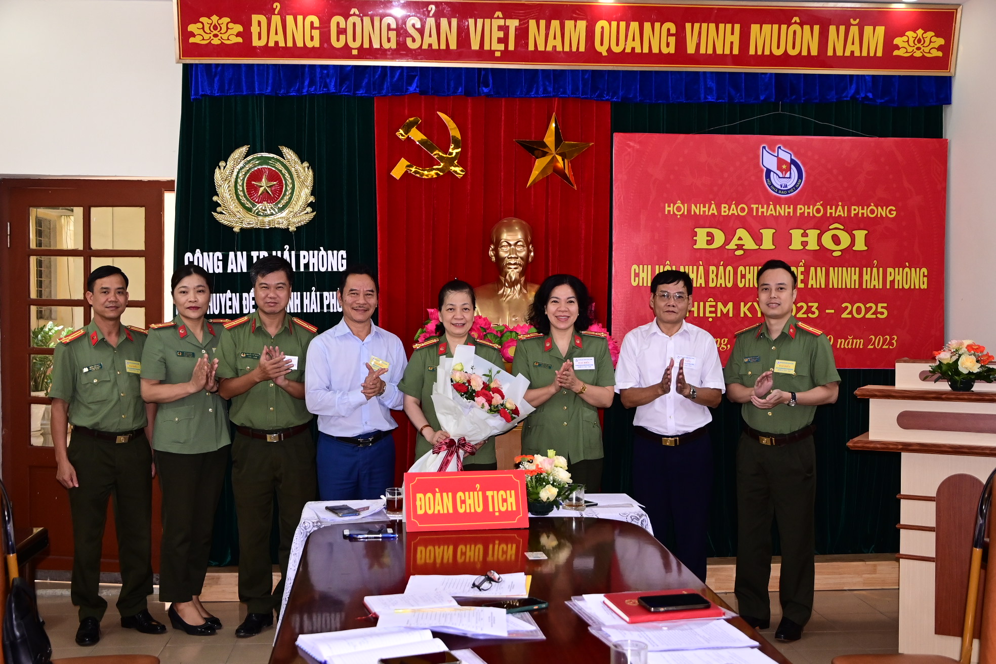 Đại hội Chi hội nhà báo Chuyên đề An ninh Hải Phòng nhiệm kỳ 2023-2025